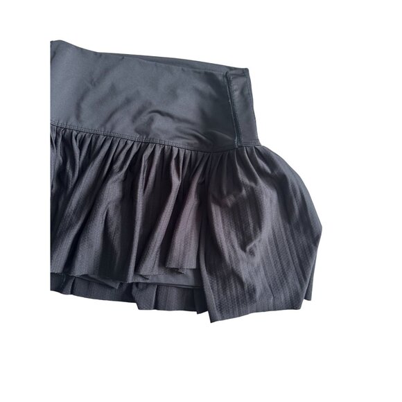 LUCKY IN LOVE X Bethanie Mattek Sands Black Ruffle COURT WORN Skort Size Medium - Picture 8 of 10